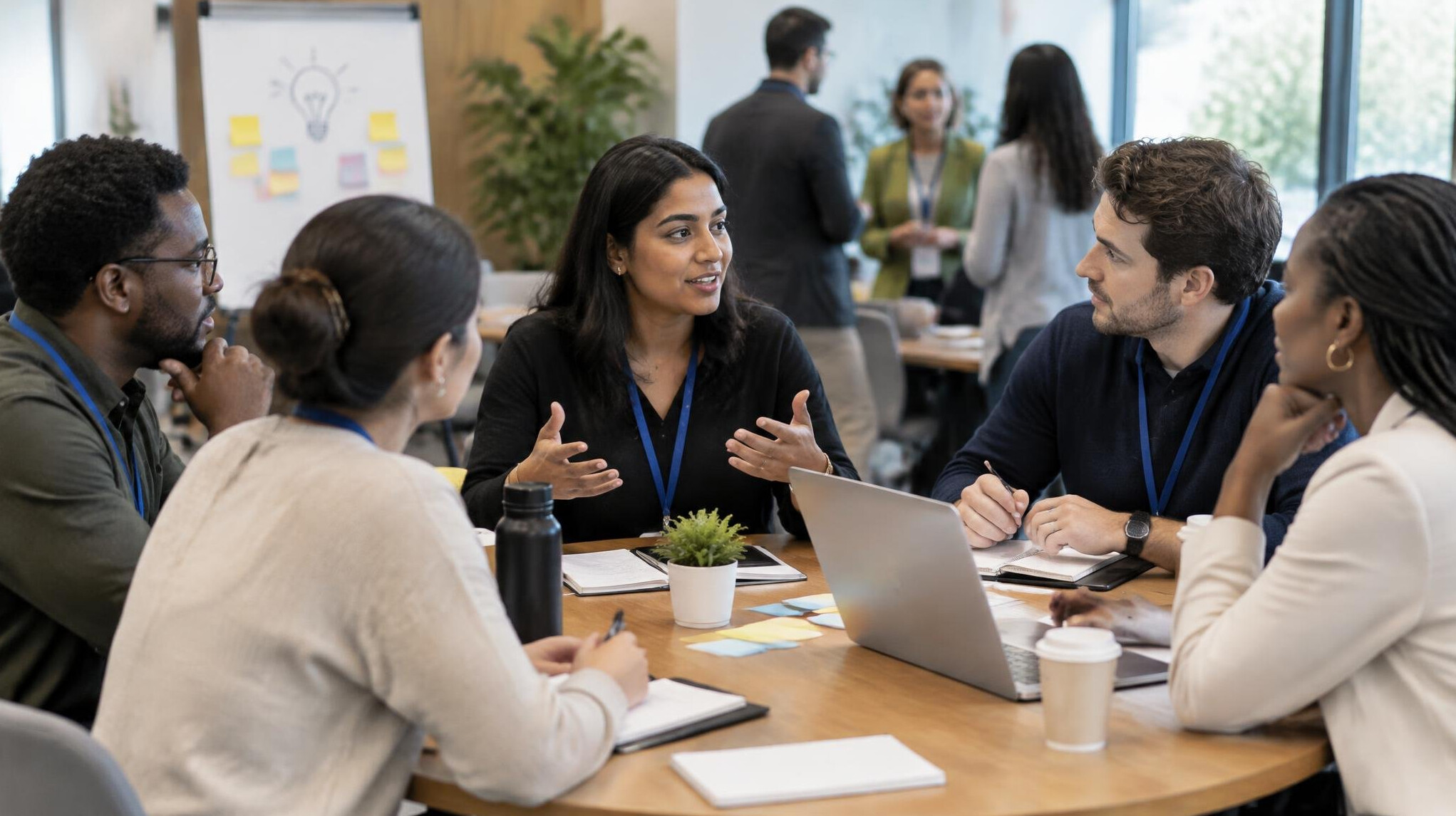 group discussion in workshop